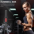 thumbnail image 5 of Barra con mancuernas con agarre antideslizante Fitness Deportes Levantamiento de pesas Gimnasio Inicio Barra con pesas, 5 of 5