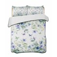 thumbnail image 2 of Leaf Butterfly Twin Size Down Alternative Comforter, Lightweight Comforter Quilt Bedding Set with Pillow Shams Watercolor Sage Green Purple Floral All Seasons Bed Comforter Duvet Insert 68"x86", 2 of 7