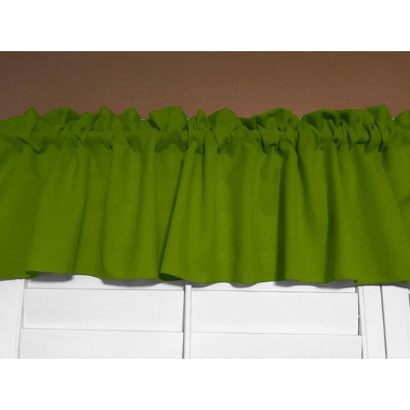 Solid Poplin Window Valance 58" Wide Moss