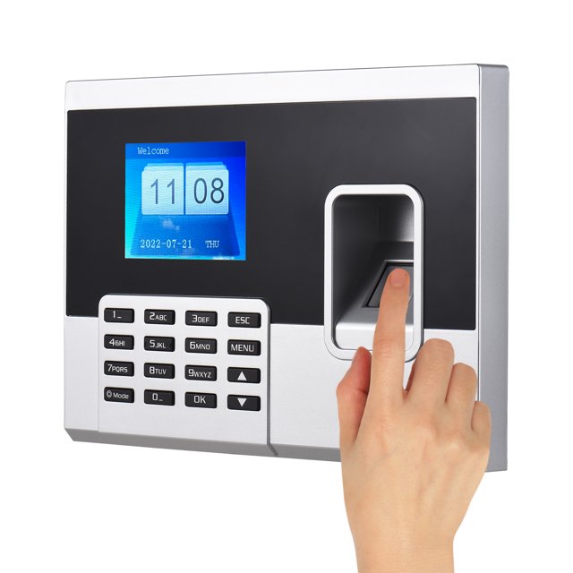Huella digital Contraseña Asistencia Máquina Control de acceso Reloj de tiempo Grabador Registr CACAGOO Máquina de asistencia