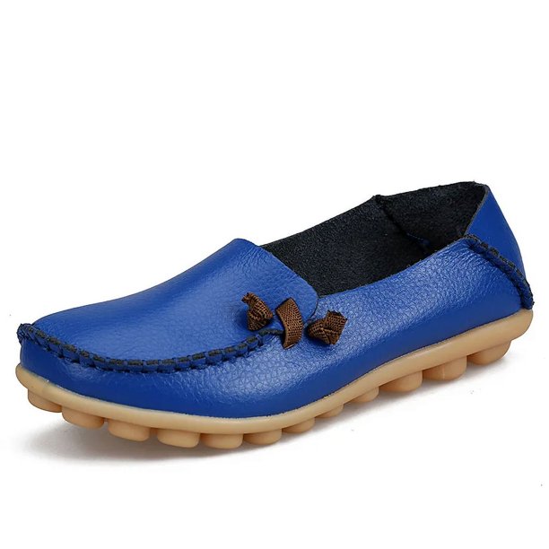 XIHAHA zapato Primavera Verano zapatos planos de cuero para mujer mocasines suaves de enfermera para mujer Zapatos de baile zapatos de conductor para mujer