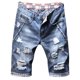 thumbnail image 4 of pantalones cortos de mezclilla para hombres de moda Agujeros europeos y estadounidense Abanopi Pantalones, 4 of 6