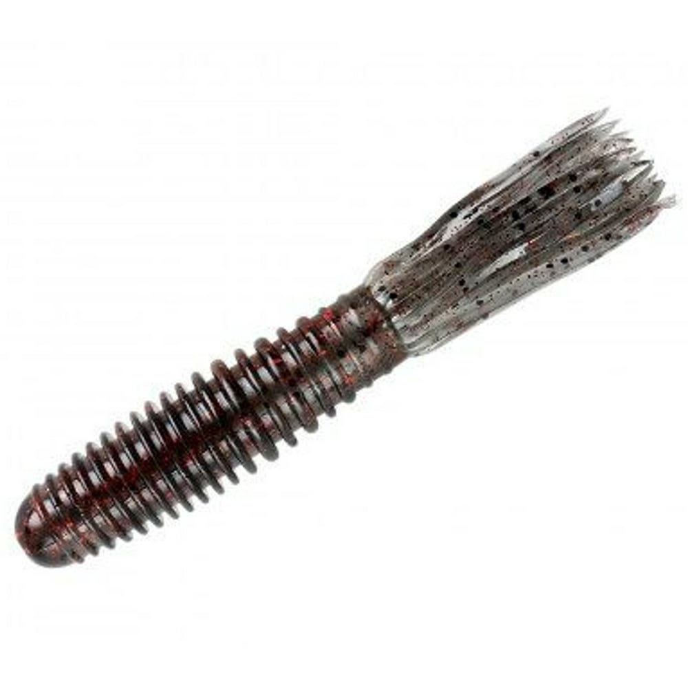 YUM Vibra King Tube Fishing Lure Soft bait Tube Smoke Red Pepper 4 1/4