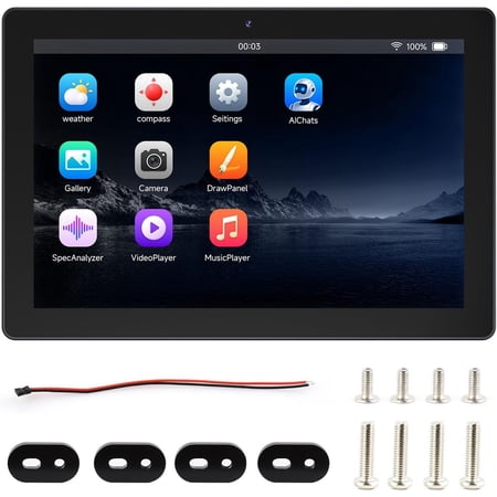 ESP32-P4-WIFI6 10.1inch HMI All-in-One Touch Display Development Board, 10-Point Touch, 800 × 1280 Resolution, with Dual Microphones and Speaker, Supports Wi-Fi 6 and BLE 5, Without BAT