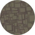 thumbnail image 1 of Ahgly Company Indoor Round Patterned Eggplant Purple Area Rugs, 5' Round, 1 of 6