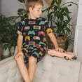 thumbnail image 4 of Balery Retro Video Game Conjunto de Pijama Infantil de Manga Corta con Estampado – Ropa de Dormir de Algodón Suave-4X-Large, 4 of 6