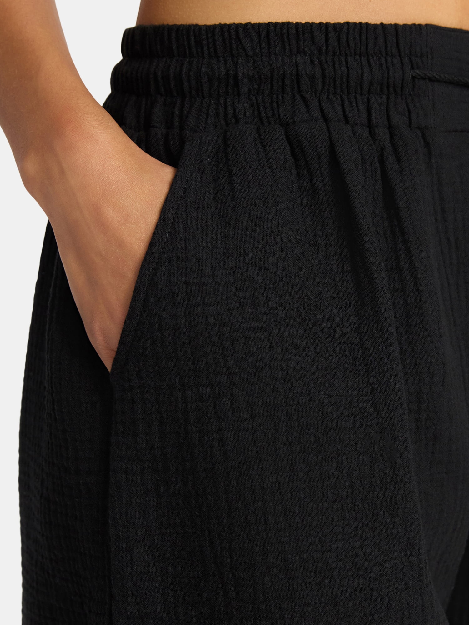 Time and Tru Women's and Women's Plus Woven Short Coverup, Sizes XS - 3X