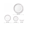 thumbnail image 3 of Vajilla Corelle Classic Brushed Silver 16 Piezas Blanca, 3 of 4