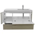 thumbnail image 3 of Nameeks ACF ANS45-GLOSSY WHITE New Space 40" Wall Mounted Offset Single Basin Vanity Set -, 3 of 7
