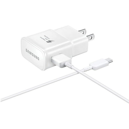 Samsung Galaxy A10e Adaptive Fast Charger Micro USB 2.0 Charging Kit [1 Wall Charger + 5 FT Micro USB Cable] Dual voltages for up to 60% Faster Charging! White