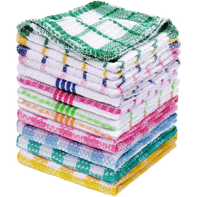 Paños de cocina Patelai, 12 unidades, toallas absorbentes de 35 x 35 cm