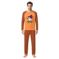thumbnail image 2 of Halloween Pajamas Family Set - 2 piece Ghost Print Long Sleeve Tops + Pants Sets,Matching Pajamas for Family Holiday Night for 2XL Pjs, 2 of 4