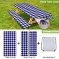 thumbnail image 4 of Cubierta para mesa de picnic Play Tailor para camping, impermeable, 180 x 75 cm, azul, 4 of 7