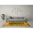 thumbnail image 3 of Ahgly Company Machine Washable Indoor Rectangle Persian Yellow Traditional Area Rugs, 8' x 12', 3 of 4