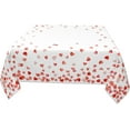 thumbnail image 3 of Nappe de la Saint-Valentin Carrée 54x54 Pouces Cœurs Rouges Nappe Imperméable Nappe Résistante aux Plis Housse de Table en Polyester pour Maison/cuisine/salle à Manger/fête/pique-Nique, 3 of 7