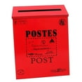thumbnail image 1 of Mailboxes - Waterproof Outdoor Metal Post Box Letter Mailbox Wall Mounted Photography Props Mail - Red, 1 of 6