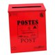 thumbnail image 1 of Buzón de periódico retro para exteriores, de pared, apto para rojo, 1 of 6
