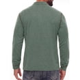 thumbnail image 5 of JWD Mens Long Sleeve Henley Shirt Casual Button Neck T Shirt with Chest Pocket Green L, 5 of 7