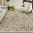 thumbnail image 2 of Nourison Home Tulum 10' x 14' Taupe Olive Outdoor Rug, 2 of 9
