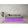 thumbnail image 3 of Ahgly Company Indoor Square Oriental Purple Industrial Area Rugs, 7' Square, 3 of 4