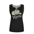 thumbnail image 3 of Tops for Women Vintage Western Cowgirl Graphic Printed Button V-Neck T Shirts Summer Casual Short Sleeved Outfits Blouses, 3 of 3