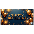 thumbnail image 3 of Elegant Balloon Design Happy Retirement Gold Celebration Banner for Indoor Decoration Office Party Event, 3 of 8