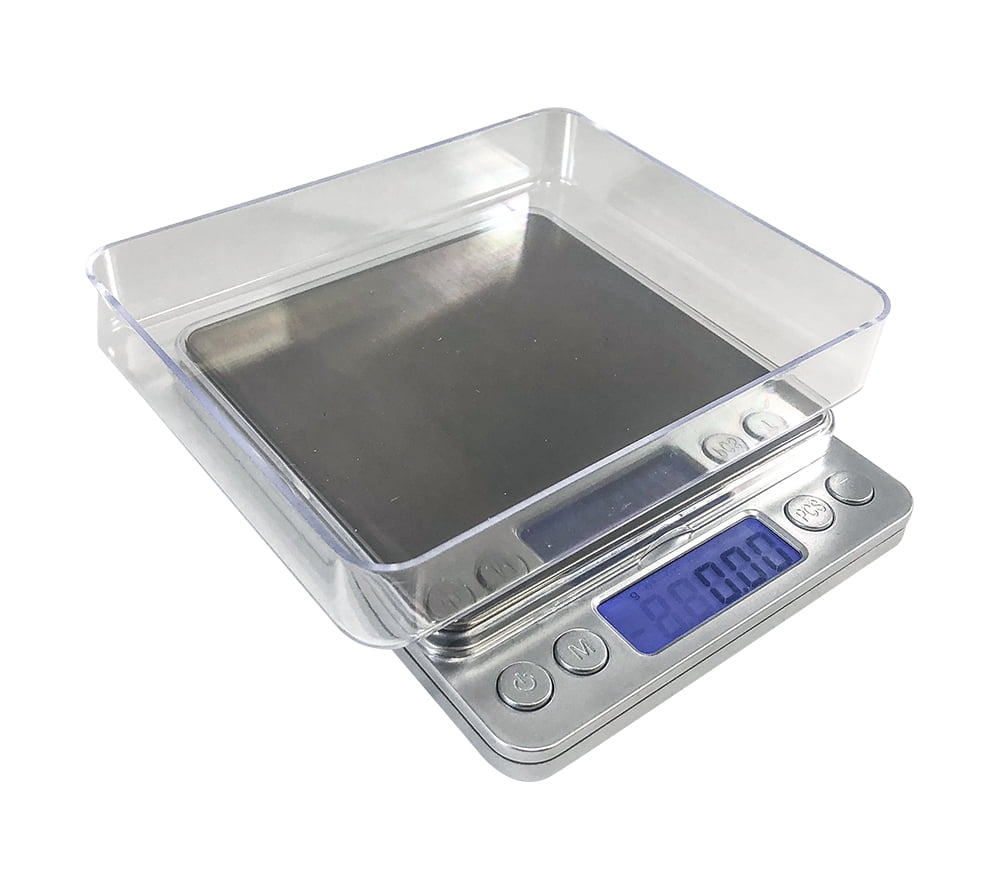 This pocket scale with its large stainless steel platform is Ideal for weighing jewelry, tobacco, gunpowder, coffee beans, and medications.
