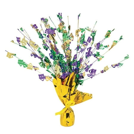 Burst Foil - Mardi Gras Foil Burst Table Decoration