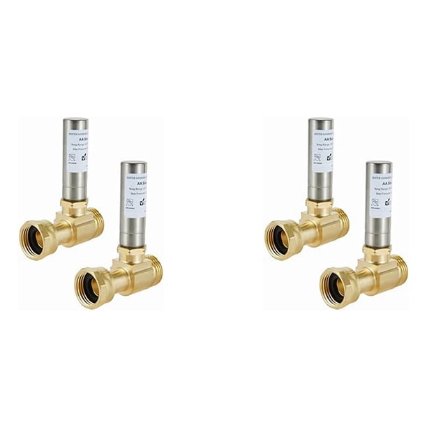 Eliminador de Golpe de de Acero Inoxidable S-241 para Lavadoras, Junta Rotativa de 3/4 de Pulgada, 4 Piezas
