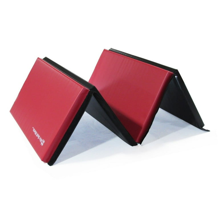 Greatmats Folding Vinyl and Foam Gymnastics Mat 4 ft. x 8 ft. x 2 in.