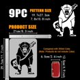 thumbnail image 6 of 9Pcs Banksy Painting Stencil 8.3x11.7inch Reusable Banksy Girl Boy Chimpanzee Pattern Drawing Template Life is Beautiful Decoration Stencil, 6 of 7