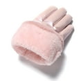 thumbnail image 4 of EQWLJWE Pearlescent Womens Windproof Wrist Warm Gloves Winter Mittens Ski Plus Velvet Thickening Touch-screen Glove Gloves Holiday Clearance, 4 of 9
