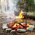 thumbnail image 1 of QinaQin Heavy Duty 24.4 x 24.4 Inch Campfire Grill Grate with Garbage Rack for Outdoor BBQ, 1 of 8