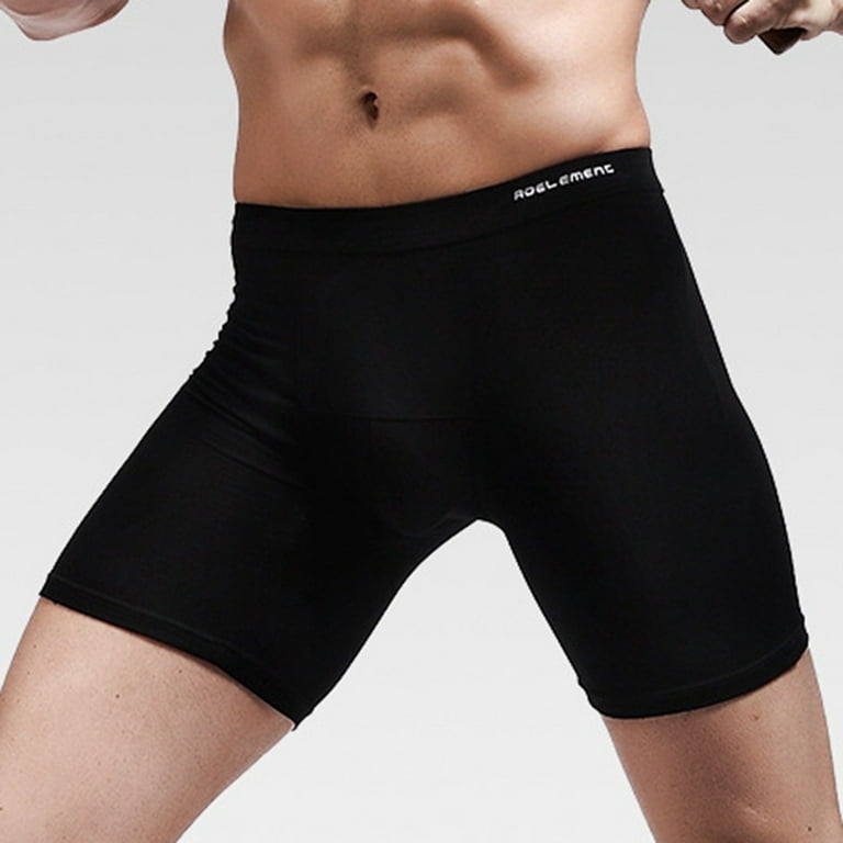 Eashery Compression Underwear For Men Men Pants Slim Fit Men's Underwear  Micro Stretch Boxer Brief Black 5XL