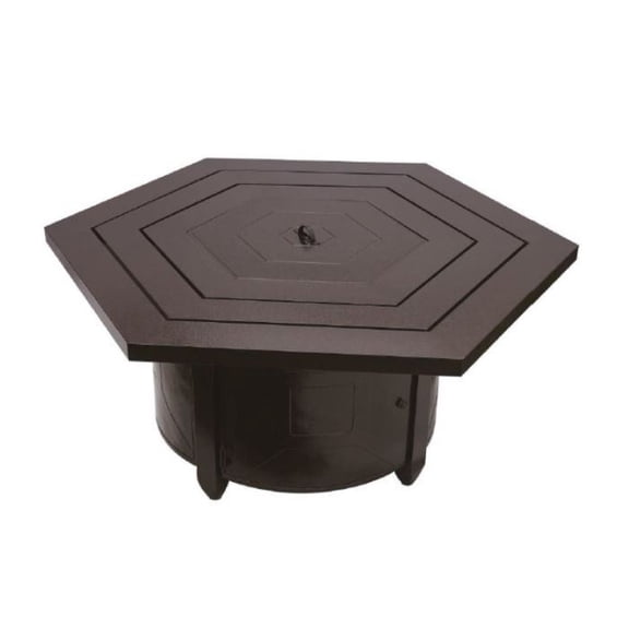 AZ Patio Heaters F-HEX-FPT Hammered Bronze Hexagon Fire Pit