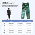 thumbnail image 4 of Lsque Green And Gold Marble Print Men's Pajama Pants, Lounge Pant - Comfortable Home Wear,Elastic Waistband, Stylish Design-X-Large, 4 of 9