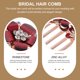 thumbnail image 5 of Peineta para novia, tocado de novia, accesorios para el cabello de novia con flores, 5 of 5