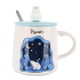 thumbnail image 1 of Taza de animales en relieve, taza de café bonita de dibujos animados con tapa, cuchara, taza de regalo para pareja para DrinkingStar, 1 of 8