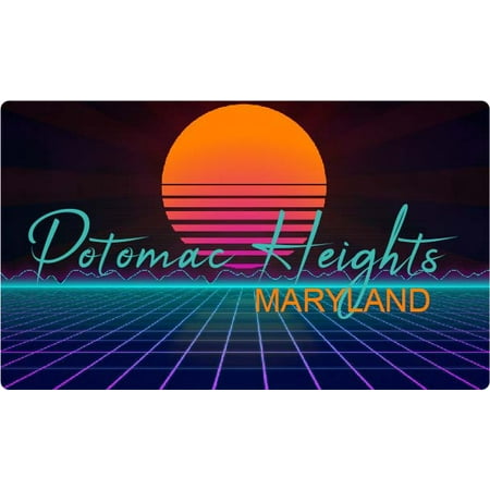 

Potomac Heights Maryland 4 X 2.25-Inch Fridge Magnet Retro Neon Design