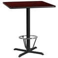 thumbnail image 1 of Flash Furniture 30" Square Laminate Top Pub Table in Mahogany, 1 of 4