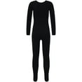 thumbnail image 2 of Raenseen Toddlers Boys Girls Thermal Underwear Set Long Johns Fleece Lined Top Bottom Set Kids Base A Black S, 2 of 9