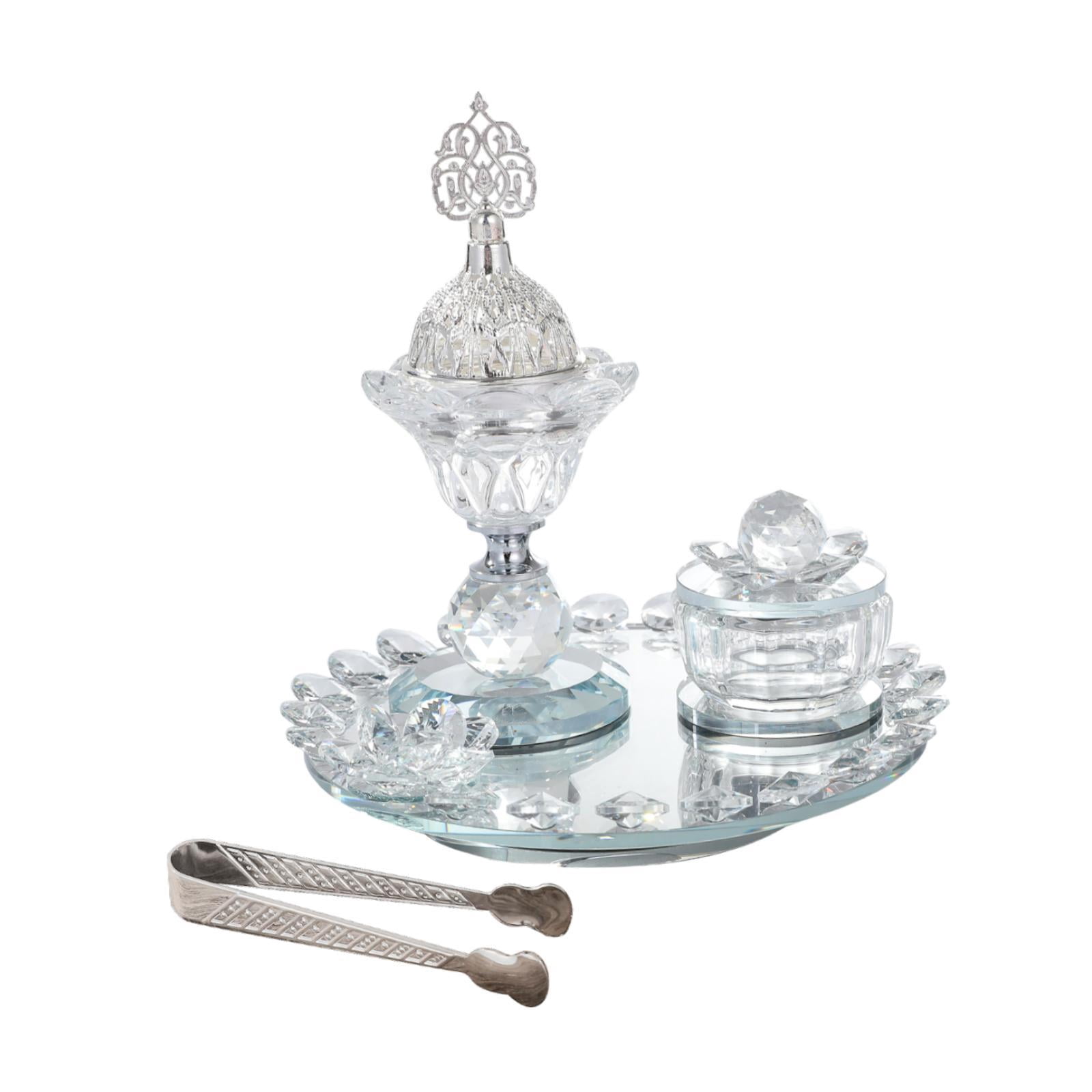 WLPZXP Glass Incense Burner Set Arabian Incense Burner Holder for Home Bedroom Yoga