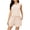 Beige, variant on Htigea Women's 2 Piece Lounge Sets Summer Matching Outfits Short Sleeve Top and Shorts Loungewear Today Sales Beige,L