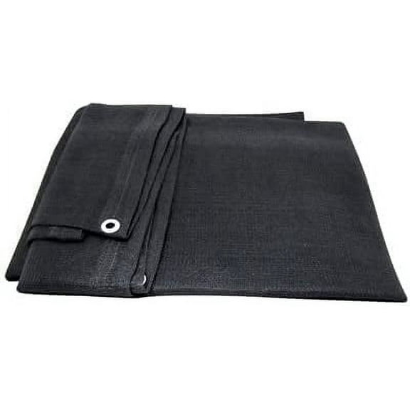 Black Mesh Shade Net Shade Tarp Construction Fence Dust and Wind Tarp Canopy Shade Panel Koi Pond Screen (XL Sizes) (30' X 30')