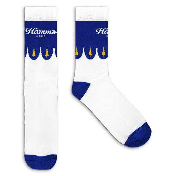 Tee Luv Hamm's Beer Novelty Logo Crew Socks (Men's)