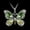 Green, variant on Clearance Necklaces for Women,1Pcs Beautiful Alloy Rhinestone Butterfly Long Necklaces Sweater Necklace Fashion Enamel Butterfly Necklace for Women (Pink)