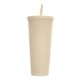 thumbnail image 1 of 710ml/24oz Large Capacity Water Cup Fully Studded Matte Tumbler Reusable Plastic Cup With Wide Opening Leak-proof Lid Straw, 1 of 5