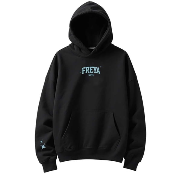 Freya Skye Logo Merch Unisex Hoodie, Casual Streetwear Pullover Sweatshirt for Winter & Spring