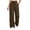 Coffee, variant on Jogging Pants for Women Drawstring Elastic Waist Wide Leg Sweatpants with Patch Pockets Loose Fit Casual Sweat Pants, Navy, S