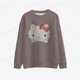 thumbnail image 3 of Sudadera con capucha de Hello Kitty Harajuku de Anime japonés para mujer, sudadera Ullzang de los años 90 con dibujos animados divertidos de Eleven, sudadera con capucha de Hello Kitty para mujer, 3 of 5